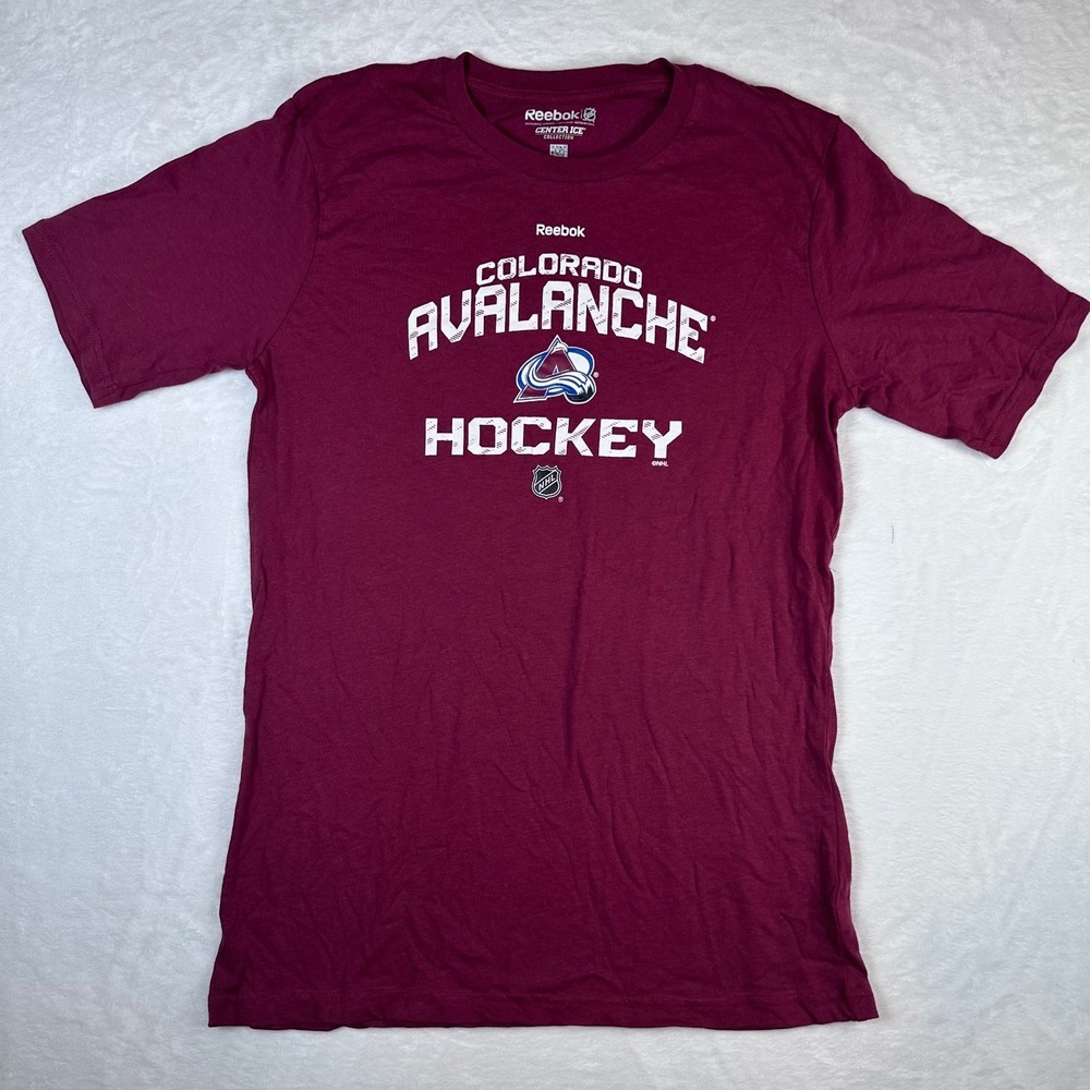 Reebok Colorado Avalanche Hockey Shirt Kids (18) XL Burgundy NHL Center Ice NWOT